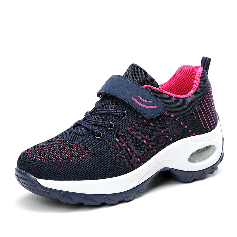 (image for) Platform sneaker with visible air-cushion and mesh upper