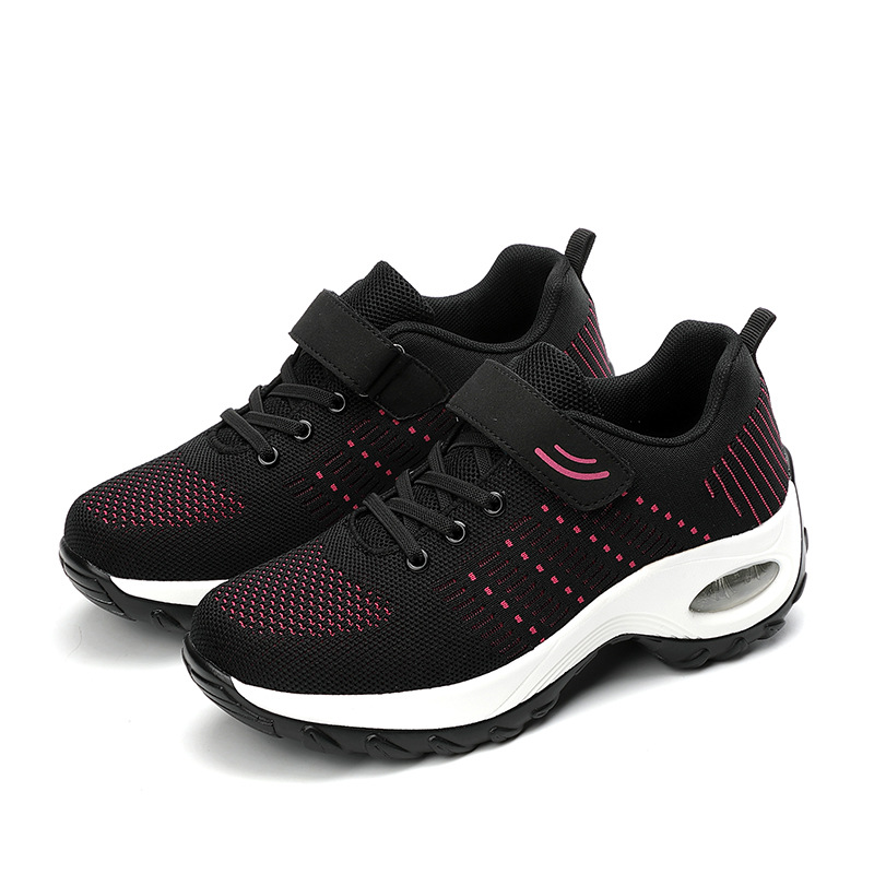 (image for) Platform sneaker with visible air-cushion and mesh upper