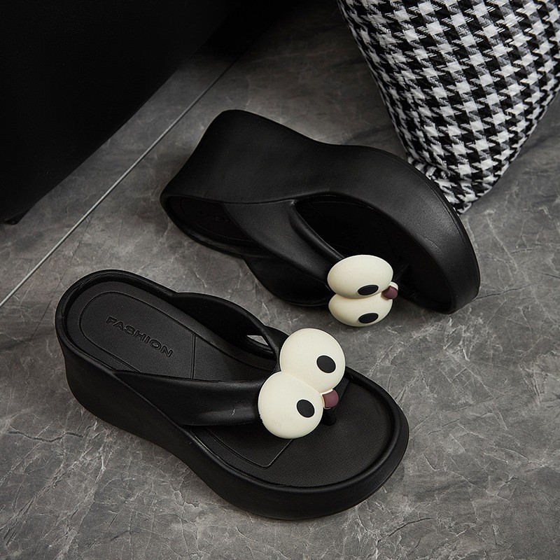 (imagen de) Sandalia slide con aplique divertido y suela cómoda para diario