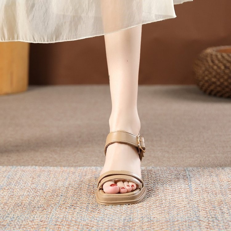 (image for) Double-buckle comfort sandal with a casual, easy retail look
